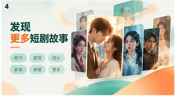 甜感轻喜短剧题材氛围图